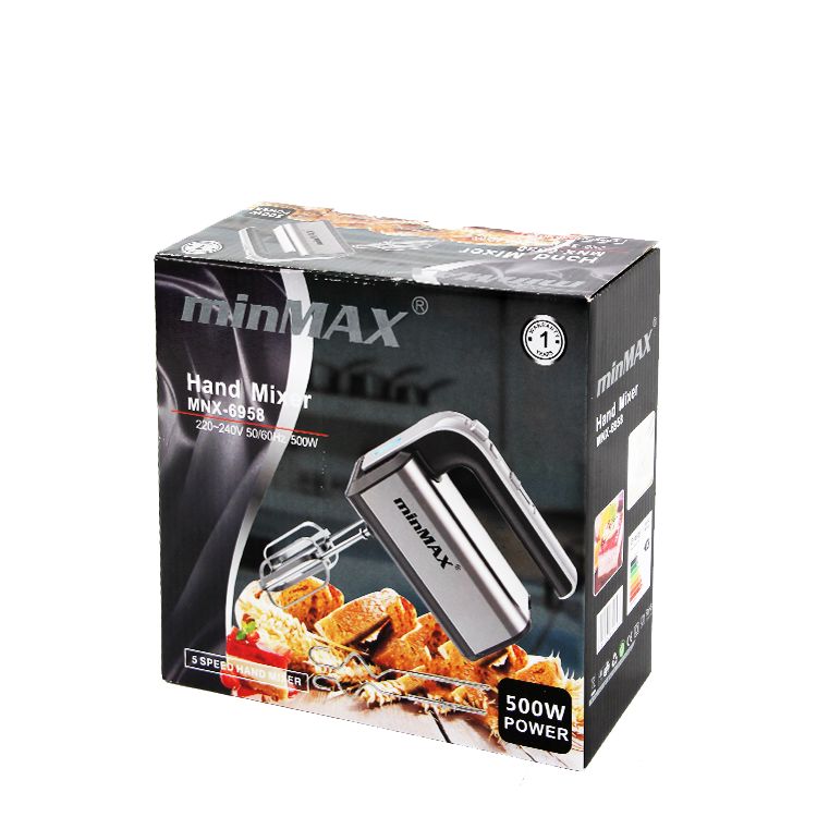 minMAX's new factory direct supply MNX-6958 household handheld electric egg beater, egg white and cream mixer details Picture