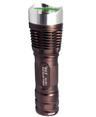 Klt Led Flashlight Outdoor Long Shot Waterproof Large Capacity Battery Specification drawing