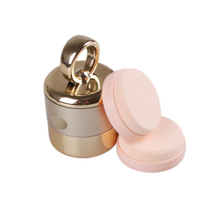 Detachable and replaceable natural sponge powder puff heads