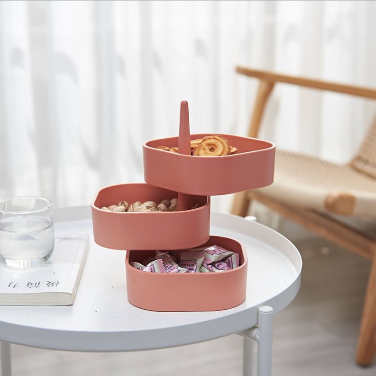 Home rotating creative multi-layer organizer jewelry storage box