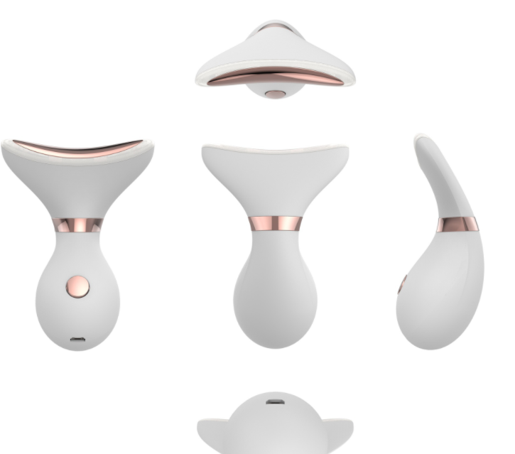 Neck, eye and facial massage device for reducing wrinkles detail image 1