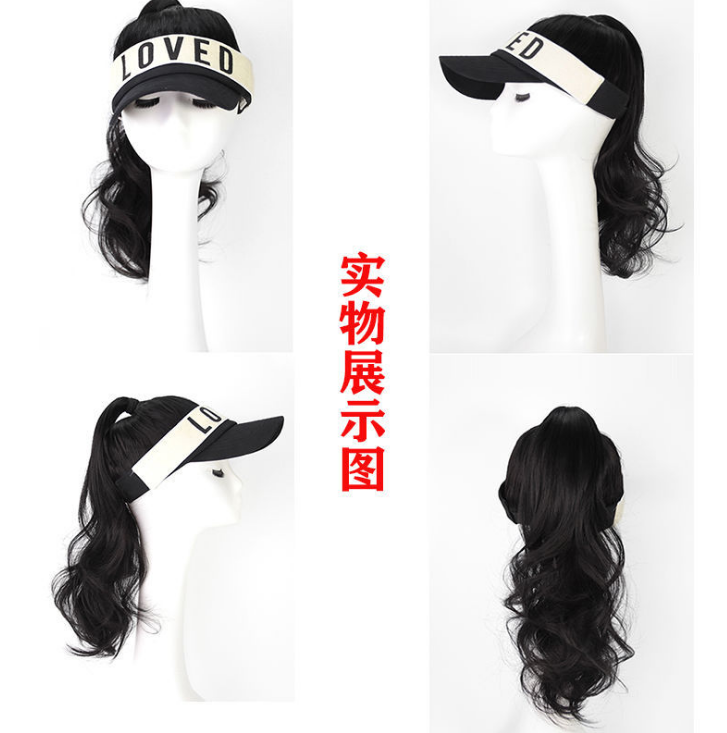 The new sun hat, ponytail one-piece set, sporty sun, fashionable duck tongue, is a trendy Internet celebrity detail image 1