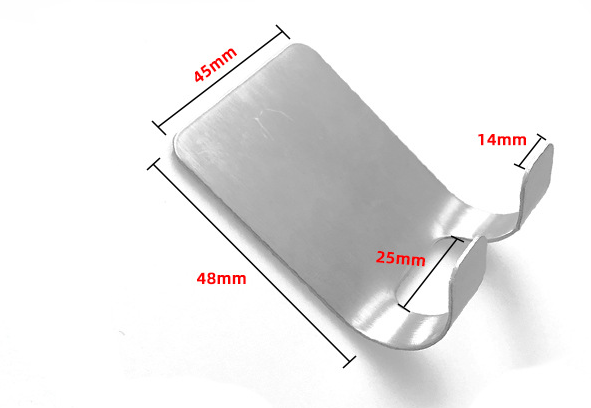 Stainless steel adhesive hook detail image 5