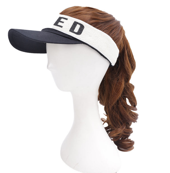 The new sun hat, ponytail one-piece set, sporty sun, fashionable duck tongue, is a trendy Internet celebrity detail image 2