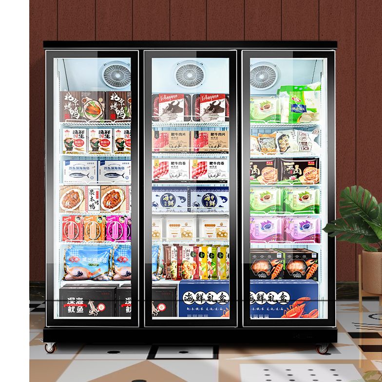 -22 degree freezer, commercial frozen food display cabinet, quick-frozen food refrigerator, supermarket standing freezer