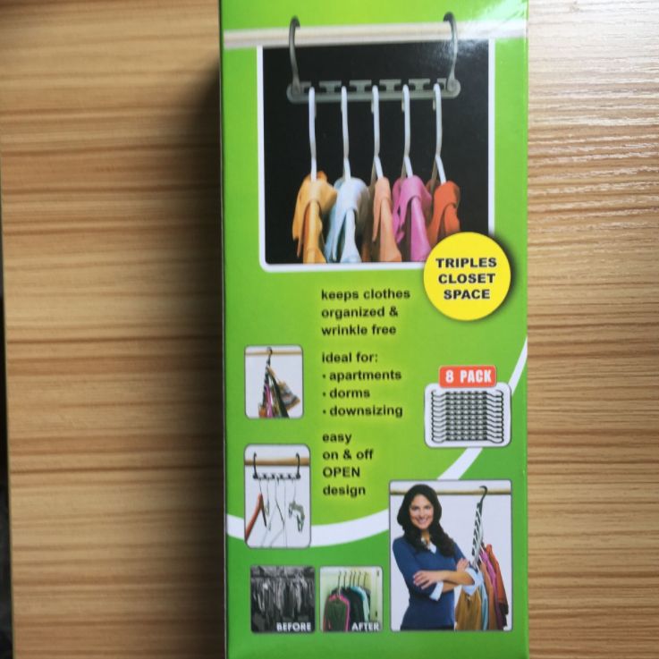 Versatile space-saving magic hanger