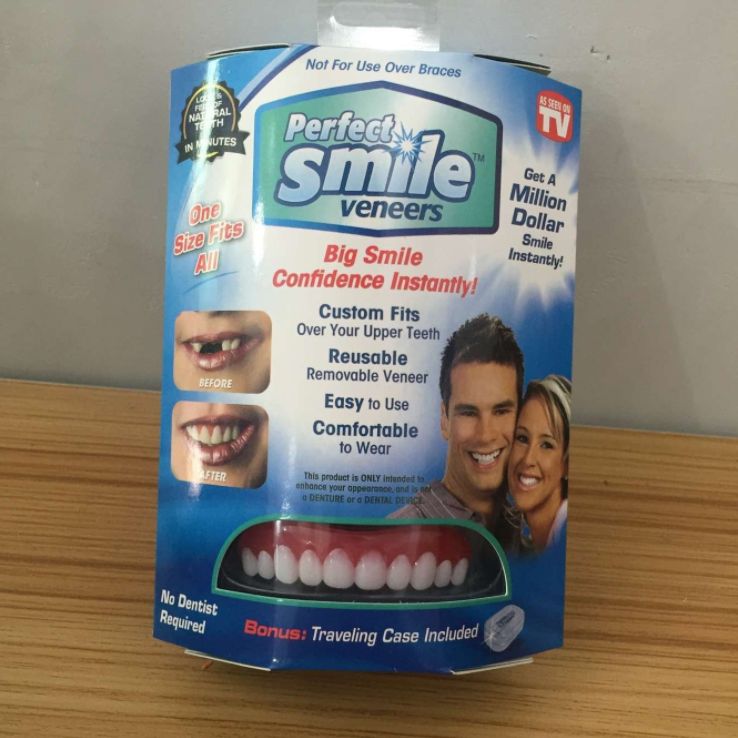 Silicone artificial tooth braces