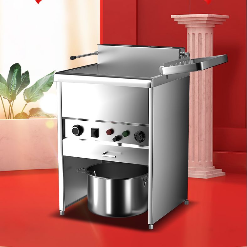 Electric fryer, commercial large-capacity fried dough stick machine, fully automatic fried chicken equipment, skewer fryer, 50 liters