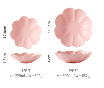 陶瓷7寸荷叶盘详情图2