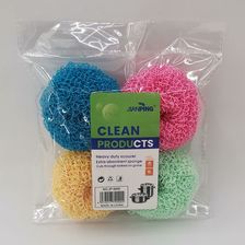 纳米清洁球四个袋装彩色纤维球洗碗清洁刷洗刷不粘锅不掉丝不伤锅