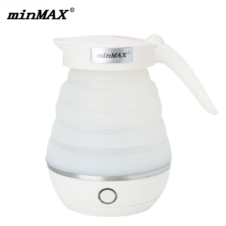 热销款电器厂家直销可伸缩MNK-989折叠水壶硅胶便携烧水壶烧水壶