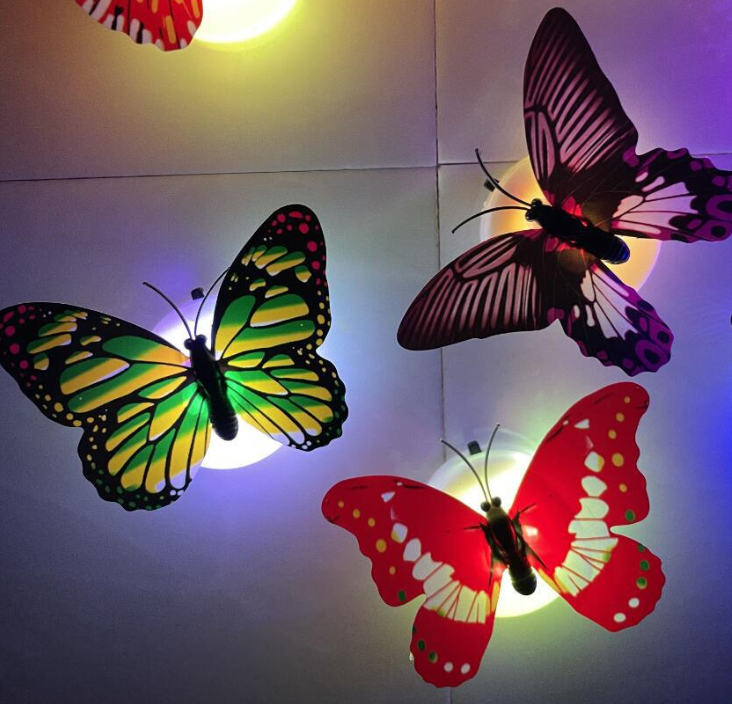 Creative seven-color luminous butterfly night light detail image 4