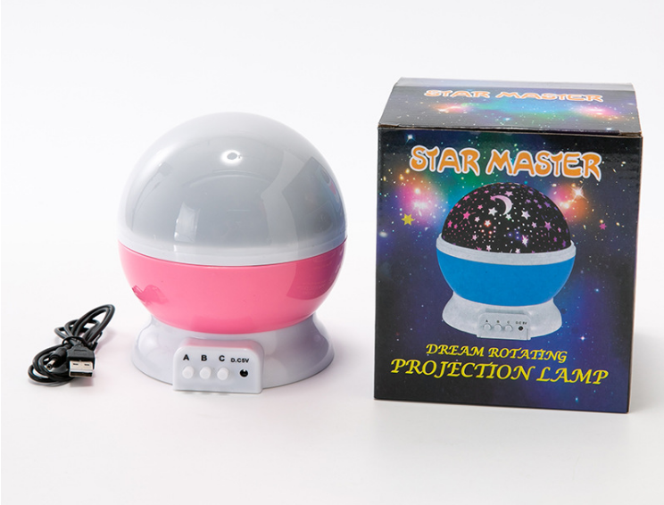 爆款led旋转梦幻星空灯usb星空投影灯卧室3d小夜灯满天星投影仪详情图3