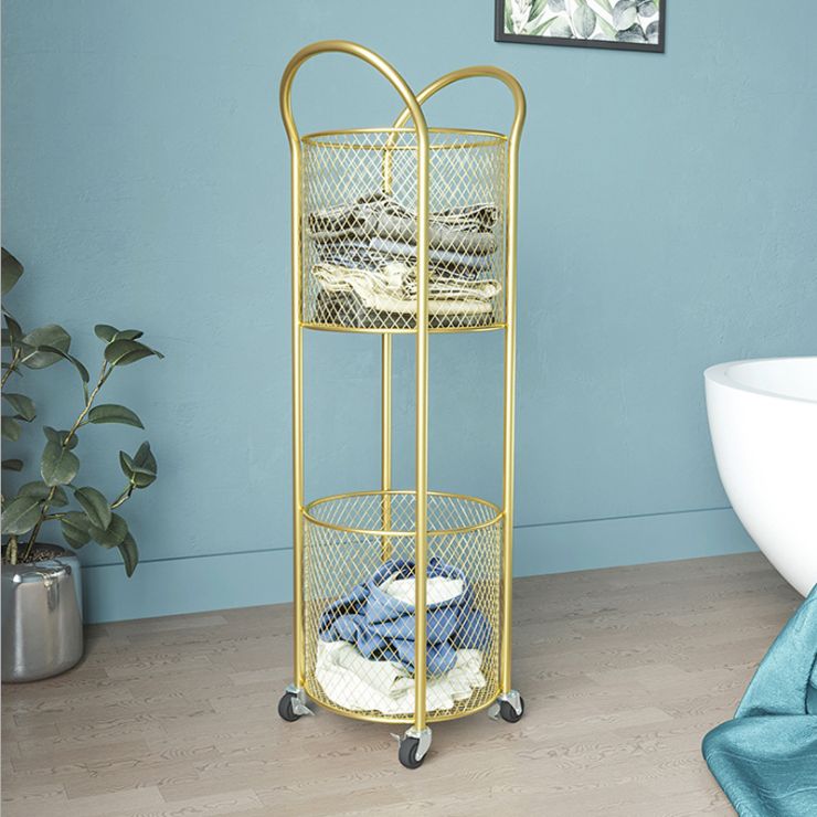 A magic tool for storing dirty clothes with wheels