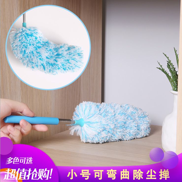 Retractable dust duster microfiber dust sweep
