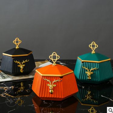 防飞灰小号客厅家用茶几烟缸