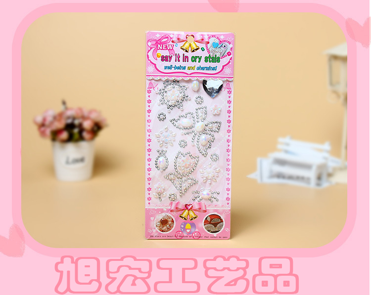 Factory direct sales of face stickers, cartoon acrylic diamond stickers, available for customization detail image 5