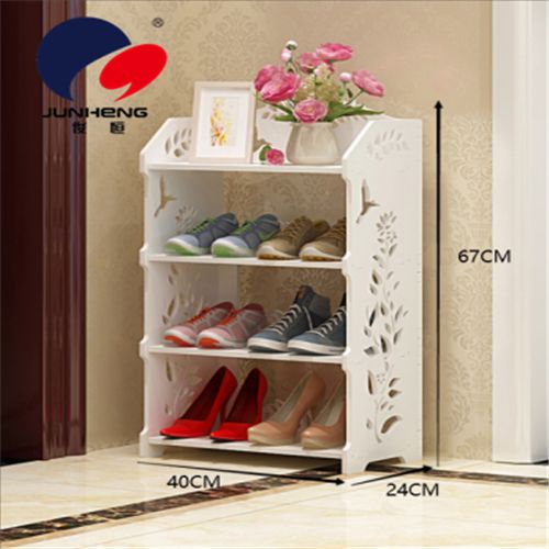 现代简约收纳鞋柜家用室内简易多层大容量经济型窄门口放置鞋架
