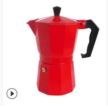 Mocha coffee pot Italian handmade 3 6 cups colorful
