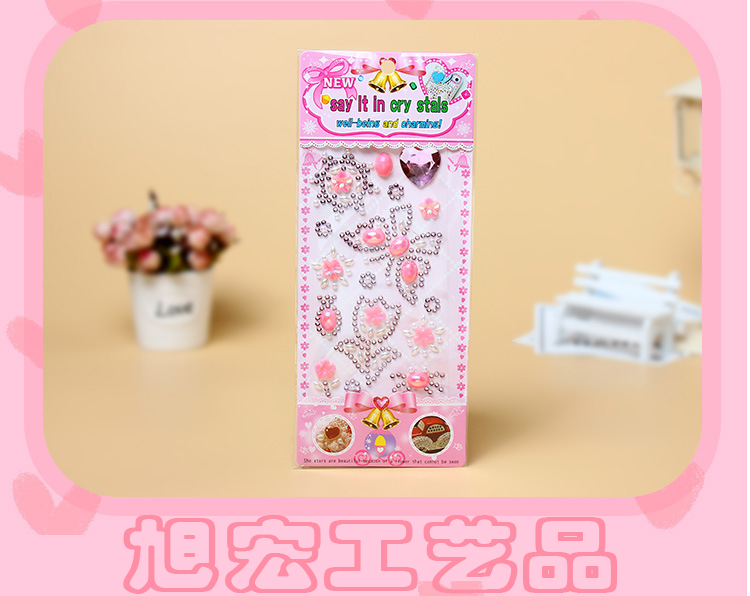 Factory direct sales of face stickers, cartoon acrylic diamond stickers, available for customization detail image 4