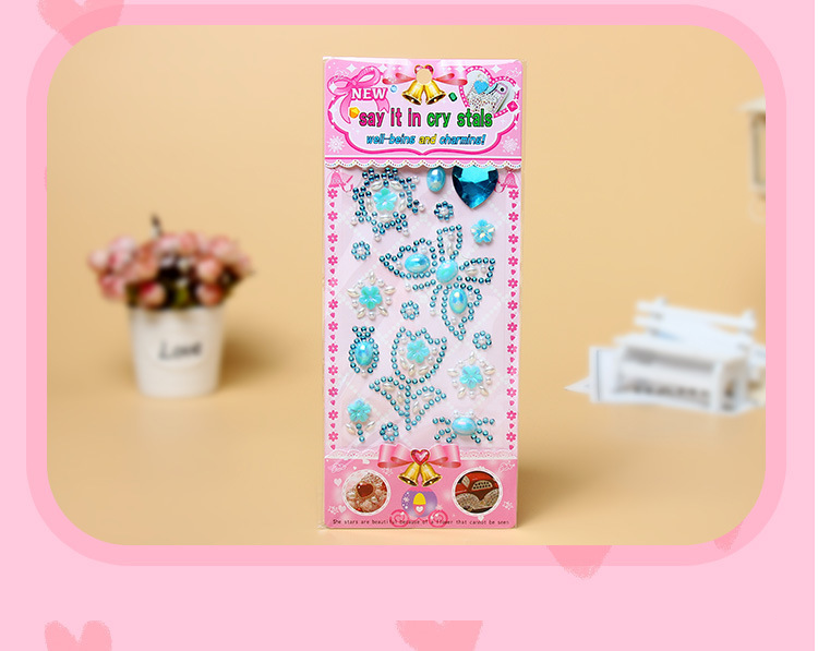 Factory direct sales of face stickers, cartoon acrylic diamond stickers, available for customization detail image 3
