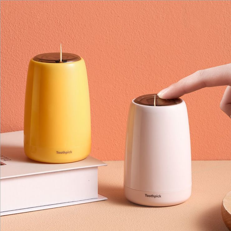 Creative self-ejecting toothpick bucket with press