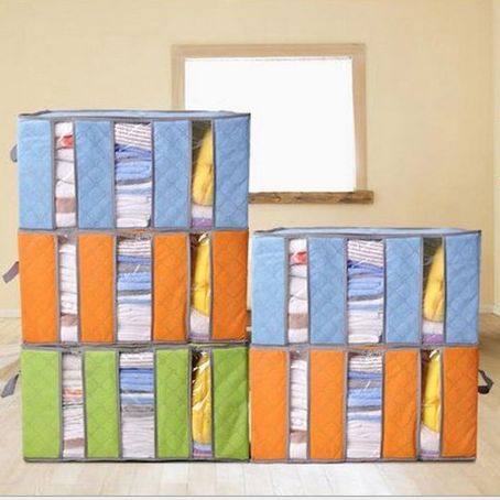 Bamboo charcoal 65L storage box Storage bag