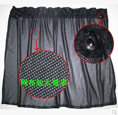 Black mesh fabric for car sunshades detail image 5