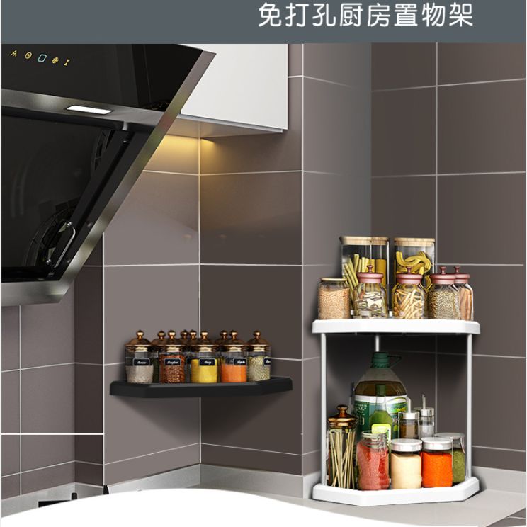 Corner kitchen bathroom shelf