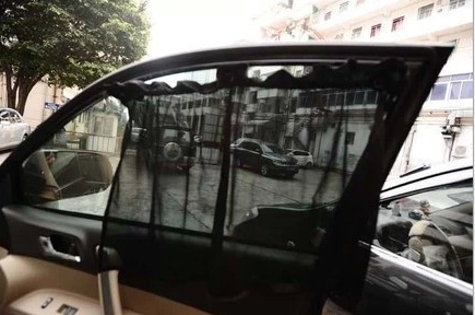 Black mesh fabric for car sunshades detail image 4