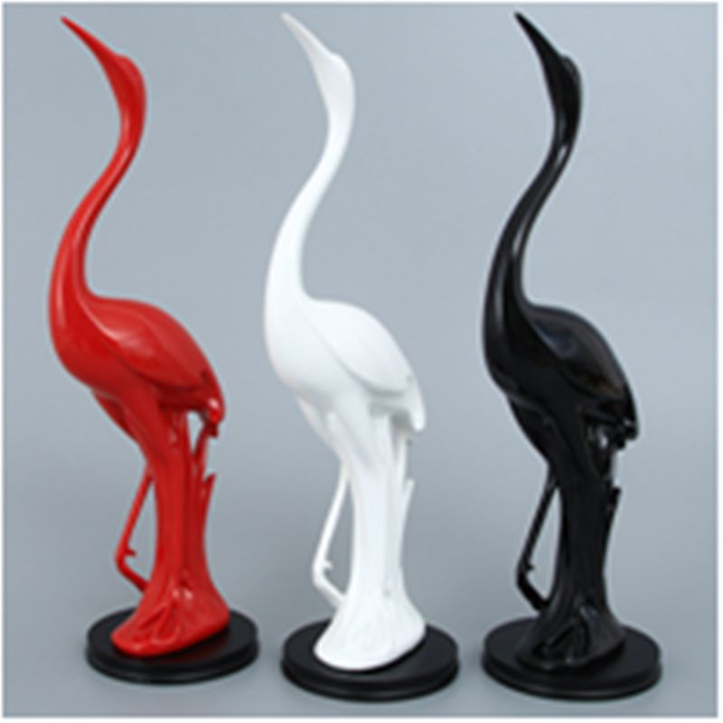 仙鹤树脂礼物陶瓷工艺品客厅装饰开业软装家居奢华时尚创意家居装饰品