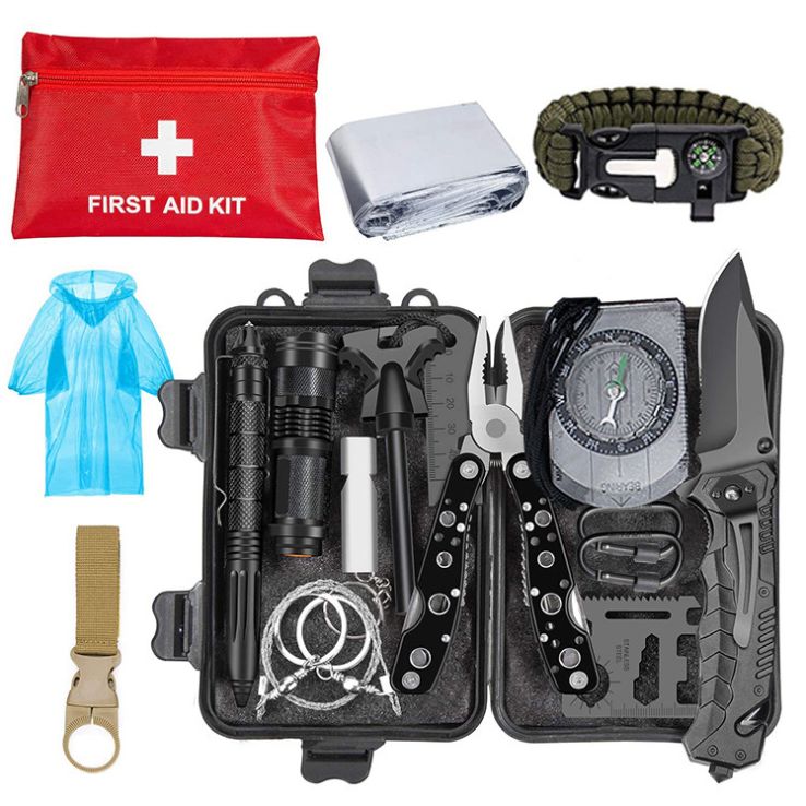 Outdoor practical survival tool box