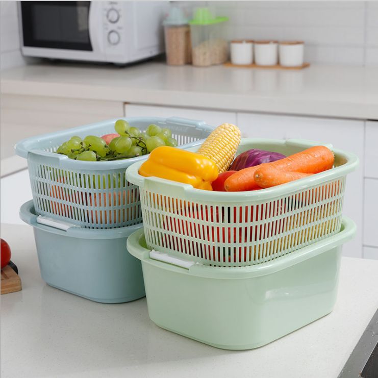 双层多功能沥水篮