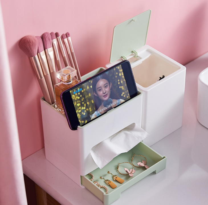 Multi-functional office storage box and jewelry box detail image 4