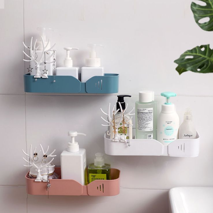Attach bathroom shelving