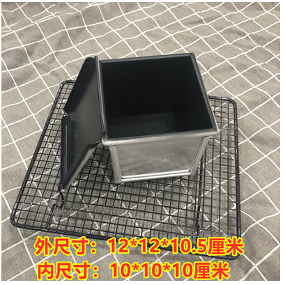 新麦吐司盒不粘带盖正方形详情图1