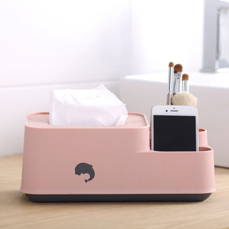 Simple and cute remote control storage box