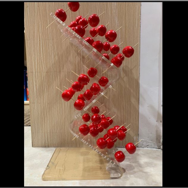 Chocolate fountain machine holder, acrylic fruit bamboo stick holder, buffet restaurant use snack and dessert holder
