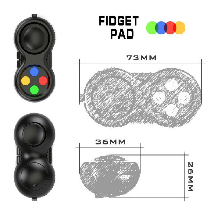 Fidget Pad减压手柄 儿童和人的压力和焦虑注意力玩具游戏操纵杆详情图1