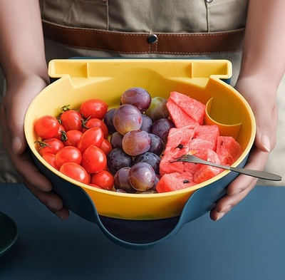 Double-layer snack and fruit platter detail image 4
