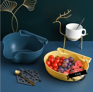 Double-layer snack and fruit platter detail image 3