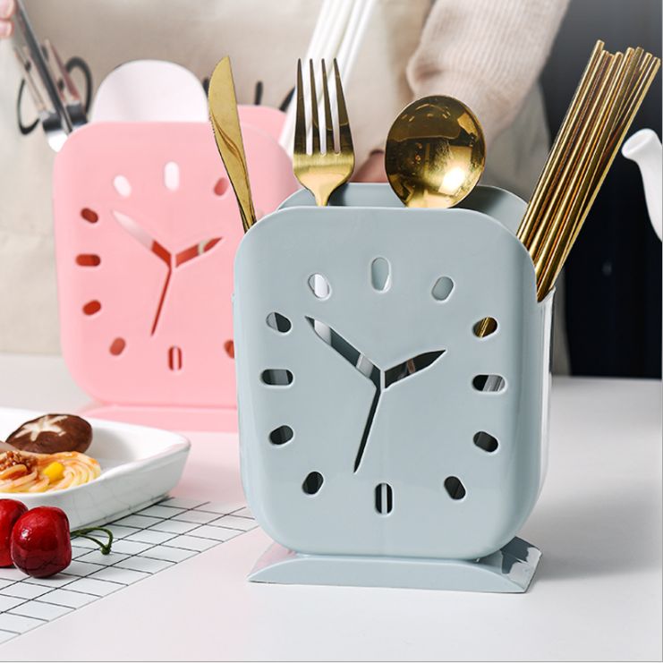 Clock chopstick holder