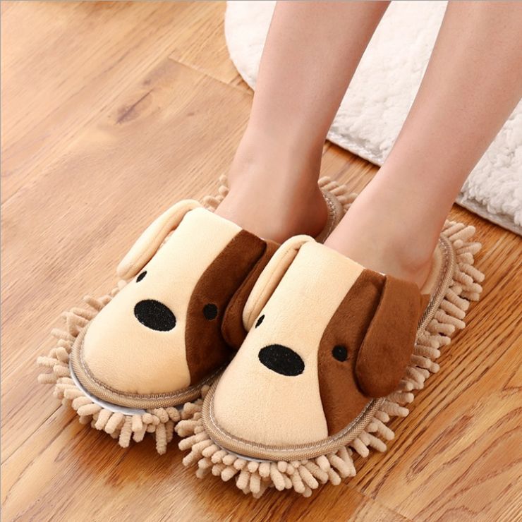 New home silent wooden floor slippers