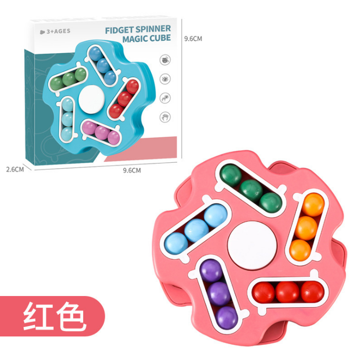 跨境新品旋转魔豆魔方解压减压指尖手指陀螺儿童滚珠盘魔方玩具详情图5