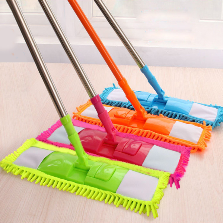 Dry and wet dual-purpose lazy mop, stainless steel mop detail image 4