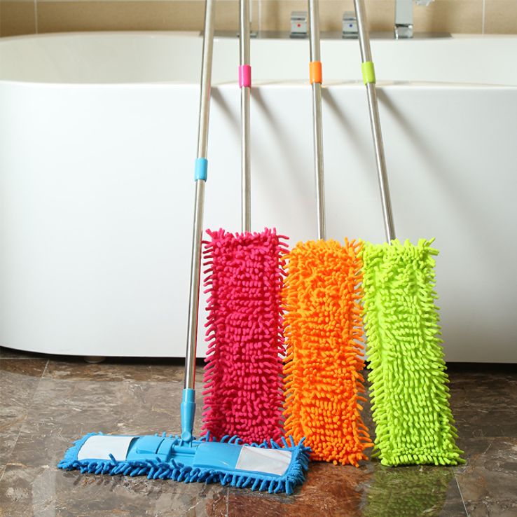 Dry and wet dual-purpose lazy mop, stainless steel mop