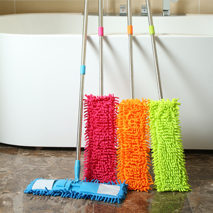 Dry and wet dual-purpose lazy mop, stainless steel mop detail image 2