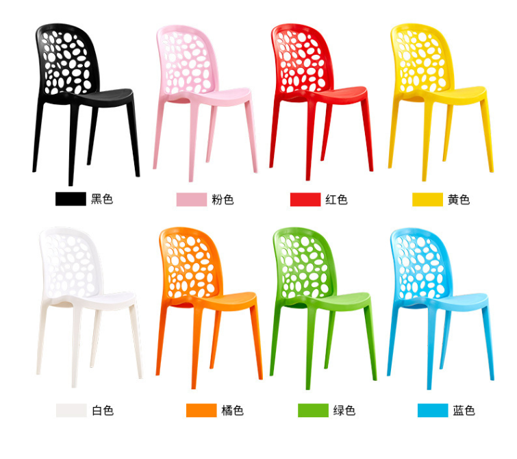 吕字家具厂家直销伊姆斯椅子洽谈椅子PP椅子靠背椅子塑料椅子餐厅现代简约休闲椅子详情5