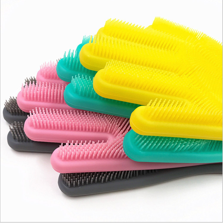 Silicone dishwashing gloves detail image 1
