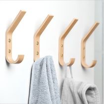 Creative wooden clothes hook on the wall